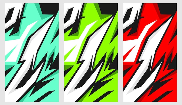 Vector de diseño ondulado para adhesivos de automóviles