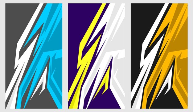 Vector de diseño ondulado para adhesivos de automóviles