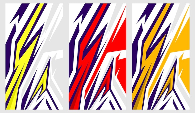 Vector de diseño ondulado para adhesivos de automóviles
