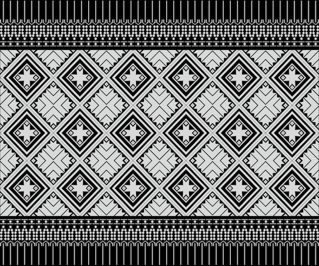 Vector de diseño de origen étnico azteca con un patrón sin fisuras. Se ilustran motivos tradicionales.