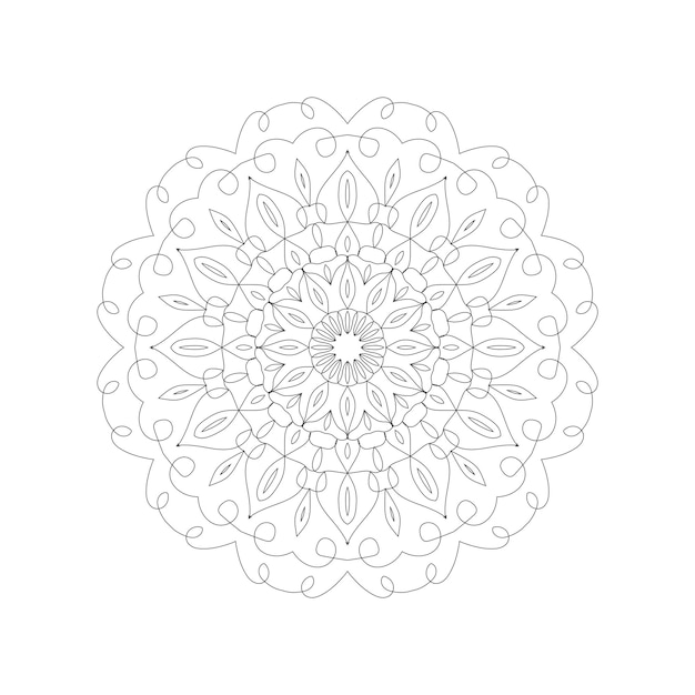 Vector de diseño de patrón circular mandala