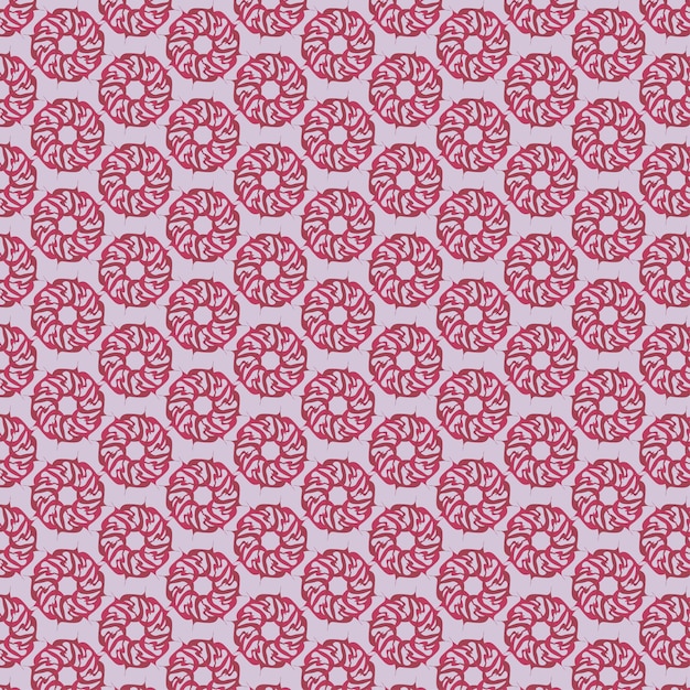 vector de diseño de patrón de círculos de tela rosa