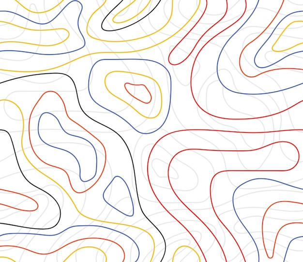 Vector de diseño de patrón de línea colorida abstracta