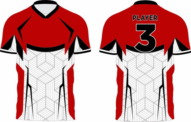 Vector de diseño de patrones de camisetas de fútbol