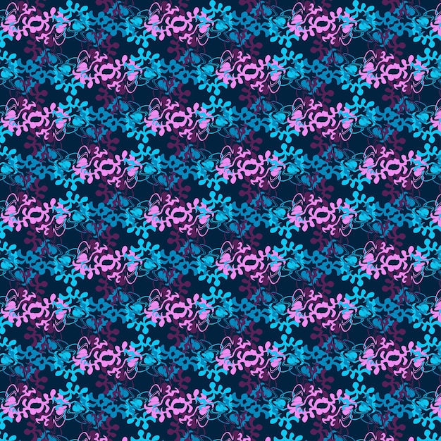 Vector de diseño de patrones sin fisuras de violetas