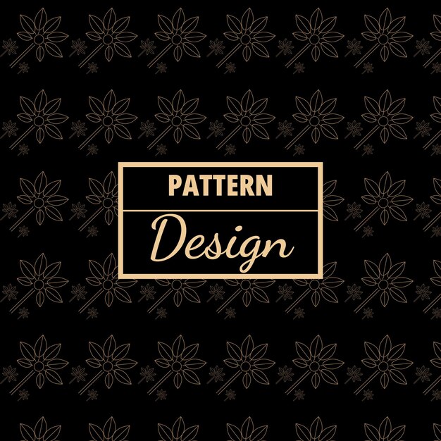 Vector de diseño de patrones florales abstractos