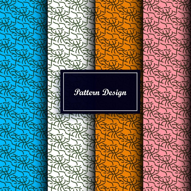 Vector de diseño de patrones de líneas modernas de lujo