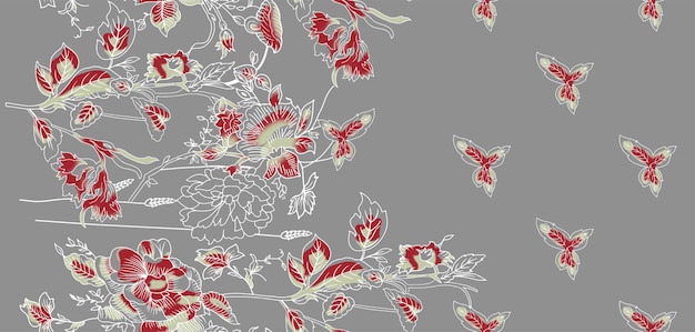 Vector de diseño de patrones textiles antiguos