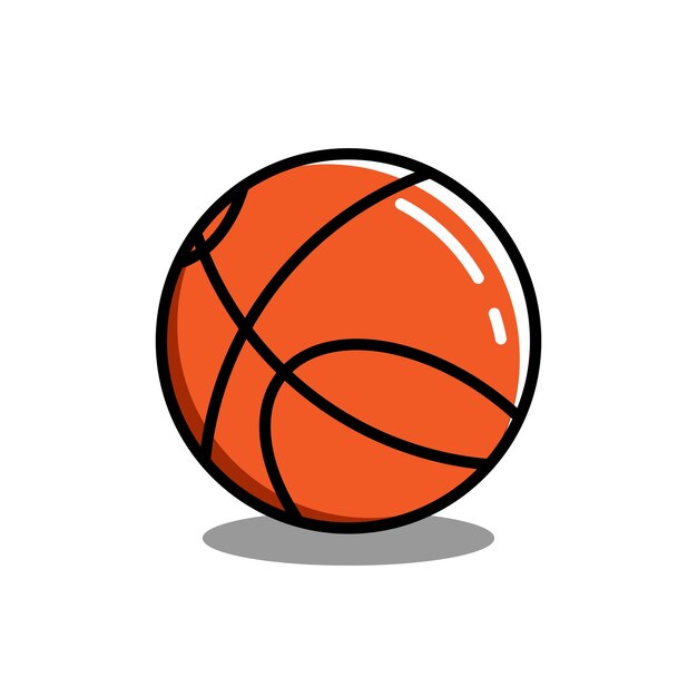 vector de diseño de pelota de baloncesto para club deportivo