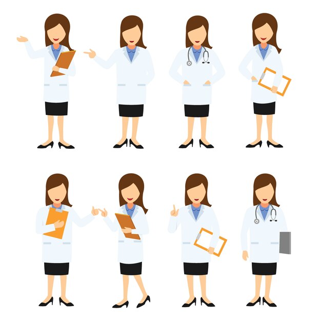 vector de diseño de personaje médico