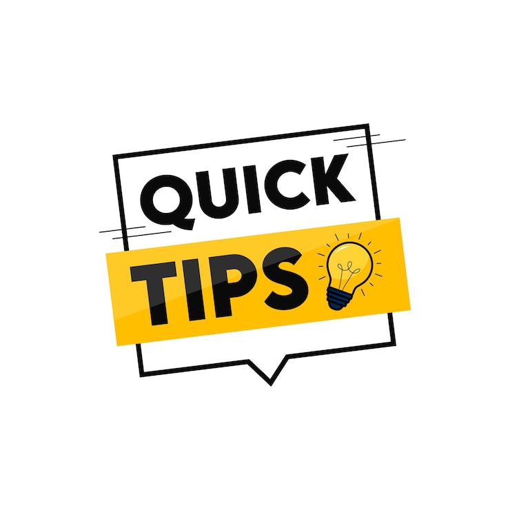 Vector vector de diseño plano de consejos rápidos