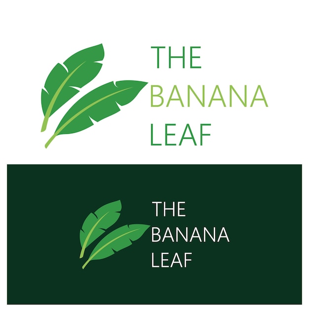 Vector de diseño plano de logotipo de árbol de plátano de silueta simple