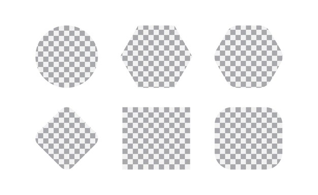 Vector de diseño de plantilla de caja transparente