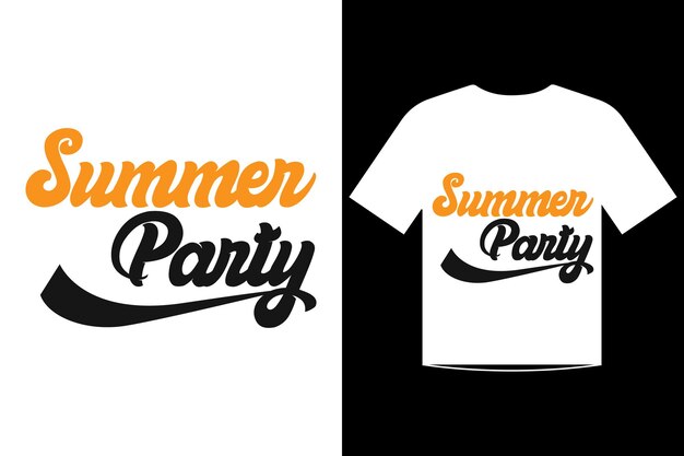 Vector de diseño de plantilla de camiseta de fiesta de verano para la fiesta de verano