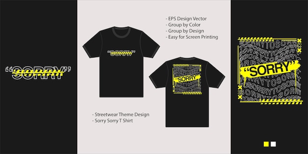 Vector de diseño de plantilla de color blanco y amarillo de streetwear para estilo de mercancía de camiseta con capucha