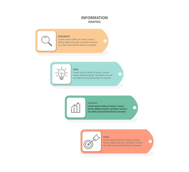 Vector de diseño de plantilla de infografía