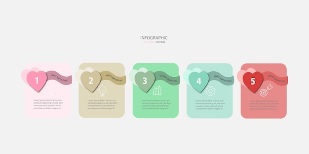 Vector de diseño de plantilla de infografía