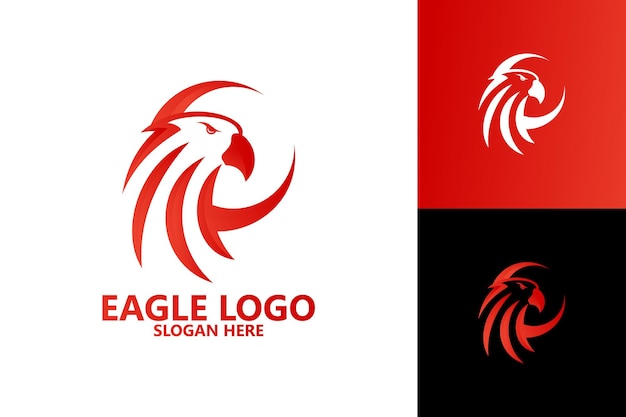 Vector de diseño de plantilla de logotipo de águila, emblema, concepto de diseño, símbolo creativo, icono