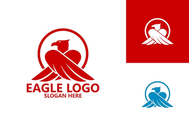 Vector de diseño de plantilla de logotipo de águila, emblema, concepto de diseño, símbolo creativo, icono