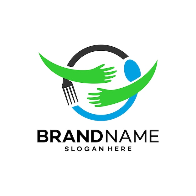 Vector de diseño de plantilla de logotipo de alimentos de cuidado