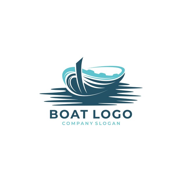 Vector de diseño de plantilla de logotipo de barco