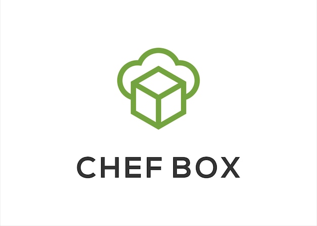 vector de diseño de plantilla de logotipo de caja de chef