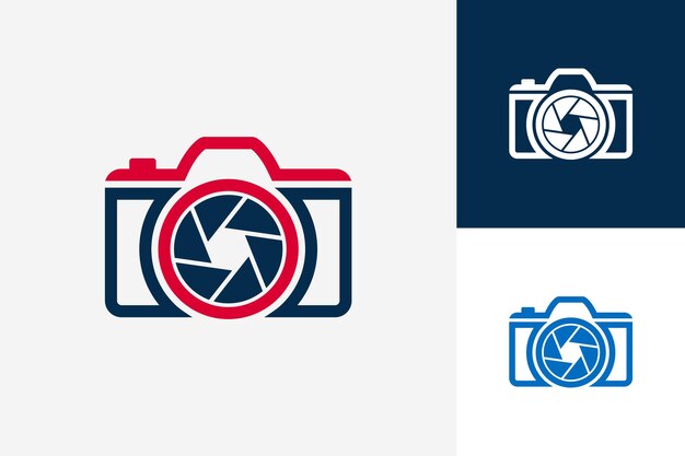 Vector de diseño de plantilla de logotipo de cámara, emblema, concepto de diseño, símbolo creativo, icono