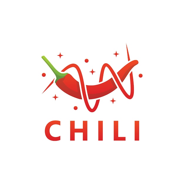 Vector de diseño de plantilla de logotipo de chile