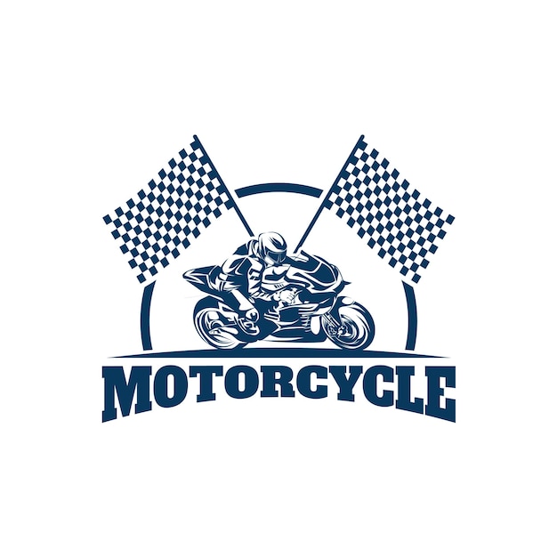 Vector de diseño de plantilla de logotipo de deporte de motocicleta