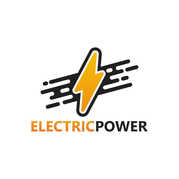 Vector de diseño de plantilla de logotipo de energía eléctrica digital, emblema, concepto de diseño, símbolo creativo, icono