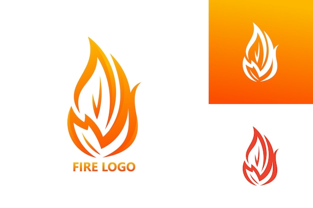 Vector de diseño de plantilla de logotipo de fuego, emblema, concepto de diseño, símbolo creativo, icono