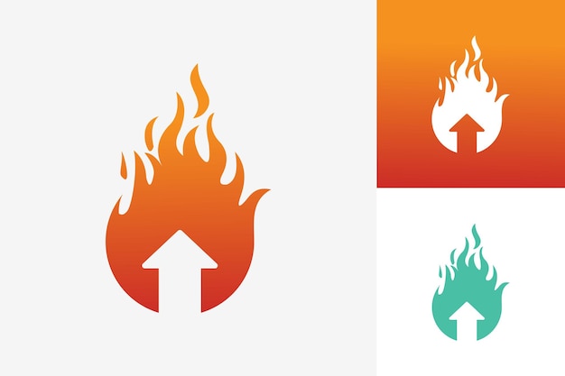 Vector de diseño de plantilla de logotipo de fuego, emblema, concepto de diseño, símbolo creativo, icono