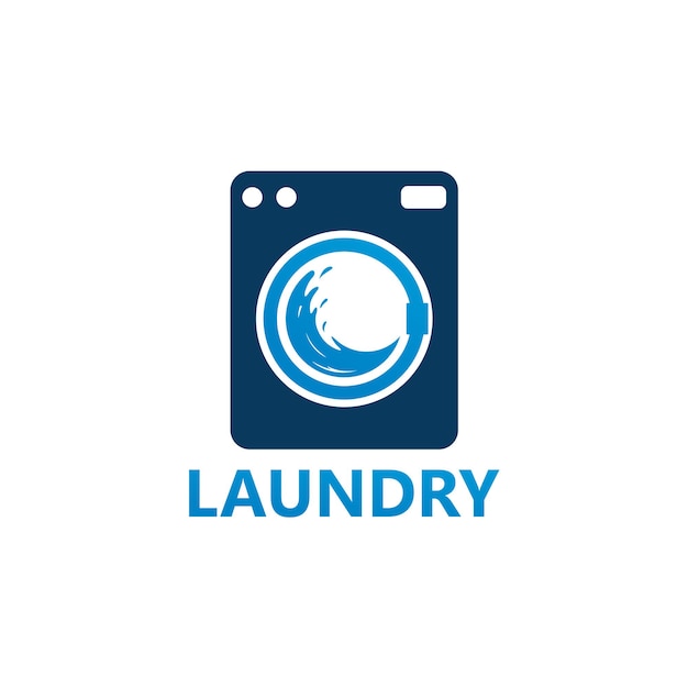 Vector de diseño de plantilla de logotipo de lavandería de lavado, emblema, concepto de diseño, símbolo creativo, icono
