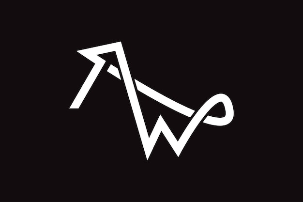 Vector de diseño de plantilla de logotipo de letra abstract m flecha