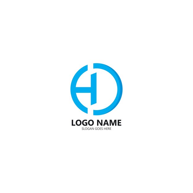 Vector de diseño de plantilla de logotipo de letra H