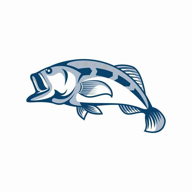 Vector de diseño de plantilla de logotipo de pescado