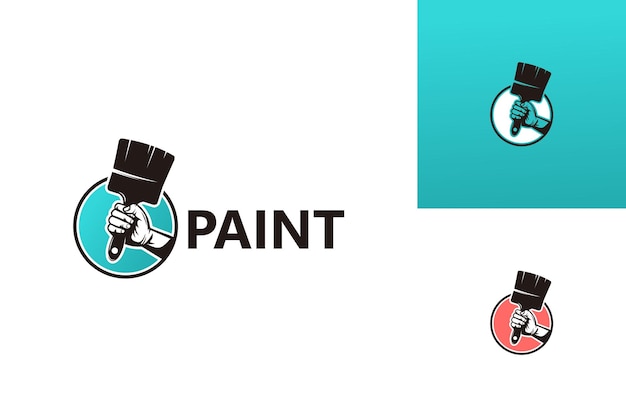 Vector de diseño de plantilla de logotipo de pintura, emblema, concepto de diseño, símbolo creativo, icono