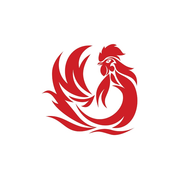 Vector de diseño de plantilla de logotipo de pollo