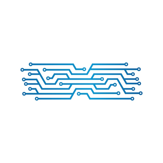 Vector de diseño de plantilla de logotipo de red digital de tecnología, emblema, concepto de diseño, símbolo creativo, icono
