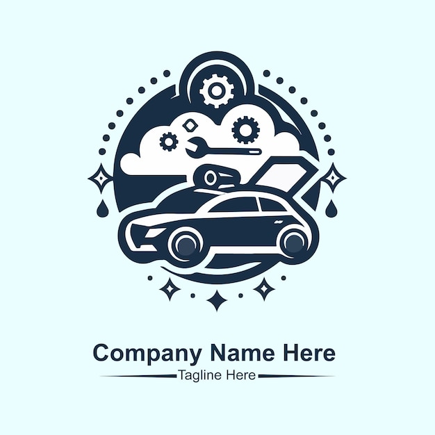 Vector de diseño de plantilla de logotipo de servicio de coche