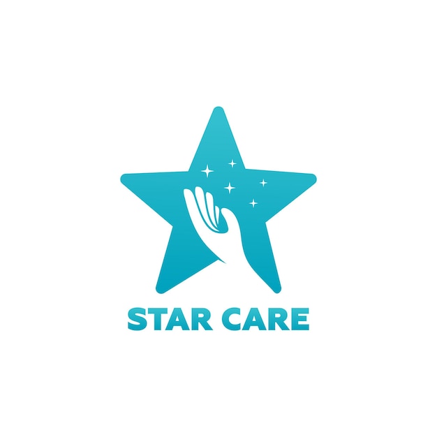 Vector de diseño de plantilla de logotipo de Star Care, emblema, concepto de diseño, símbolo creativo, icono
