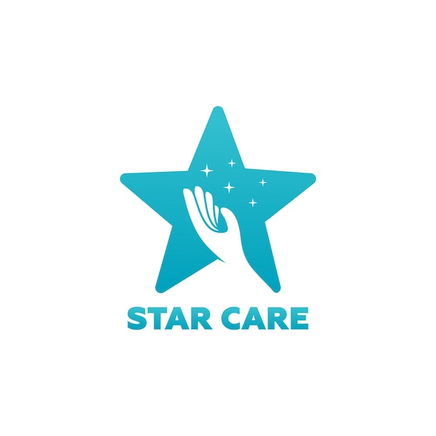 Vector de diseño de plantilla de logotipo de star care, emblema, concepto de diseño, símbolo creativo, icono