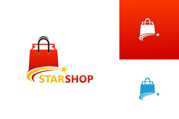 Vector de diseño de plantilla de logotipo de Star Shop, emblema, concepto de diseño, símbolo creativo, icono