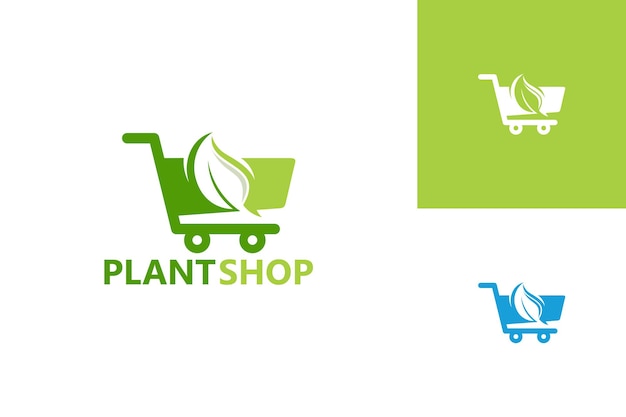 Vector de diseño de plantilla de logotipo de tienda de planta, emblema, concepto de diseño, símbolo creativo, icono