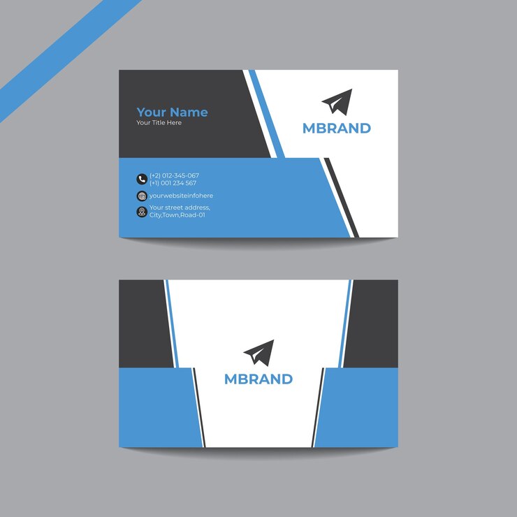 Vector de diseño de plantilla de tarjeta de visita creativa moderna profesional