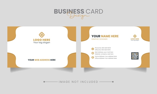 Vector de diseño de plantilla de tarjeta de visita de tarjeta de visita creativa de doble cara