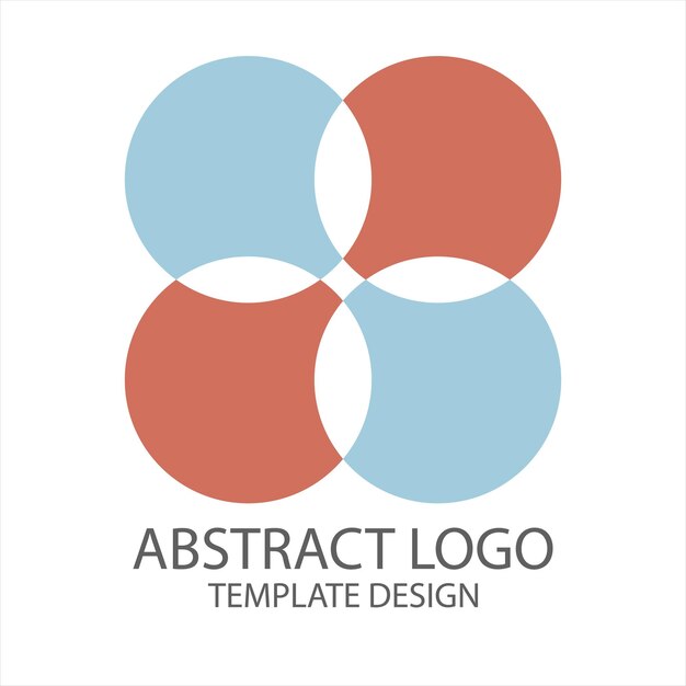 Vector de diseño de plantillas de logotipo abstractas y coloridas