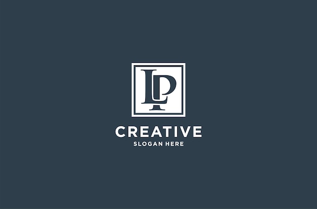 Vector de diseño premium del logotipo LP
