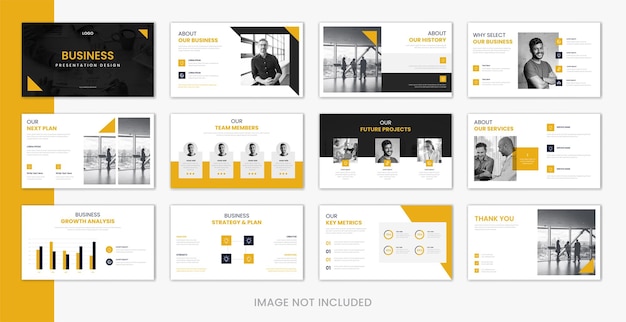 Vector de diseño de presentación de negocios mínimo