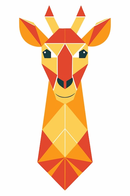 Vector de diseño de retratos geométricos de koalas